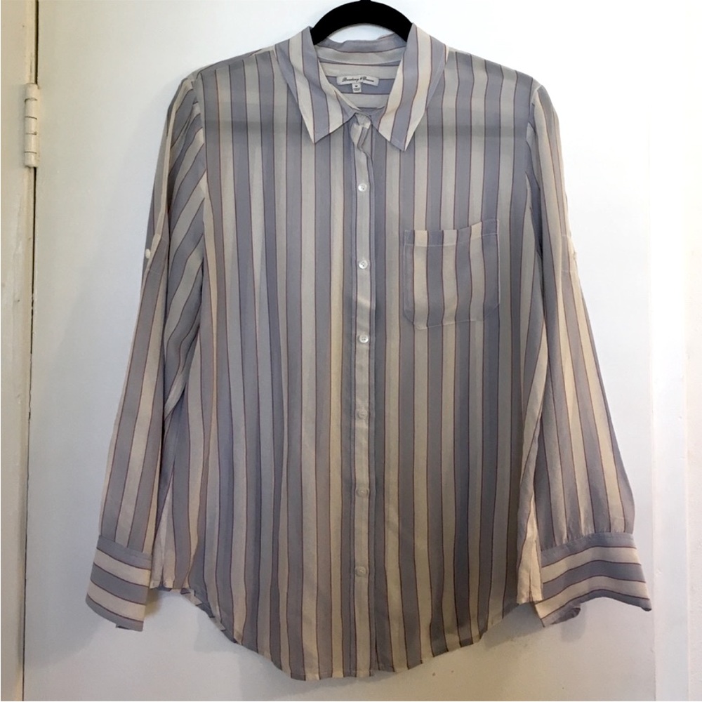 Broadway & Broome Silk Blouse Size M